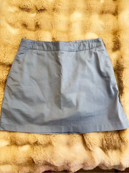 adidas Pants - Adidas women’s golf skort light blue cotton blend flat front pockets size 8